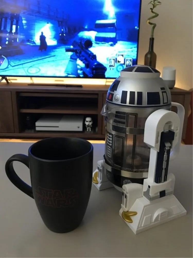 R2D2 фигурки Модель стеклянная бутылка для хранения воды робот Коллекция кофе машина термос для любителей Звездных Войн