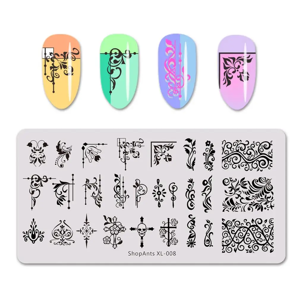 Маникюрный шаблон для стемпинга ногтей 6 х12 см|Шаблоны дизайна ногтей| |