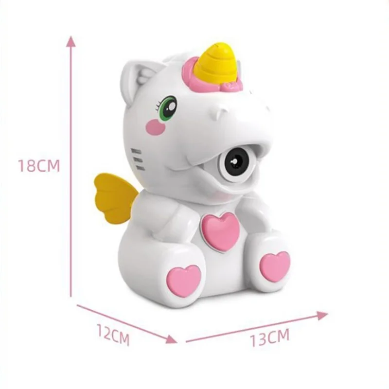 

Mandlin 2021 New Bubble Machine Kids Toys Unicorn Cartoon Automatic Shower Bubble Machine Automatic Birthday Gift bubbles Toys