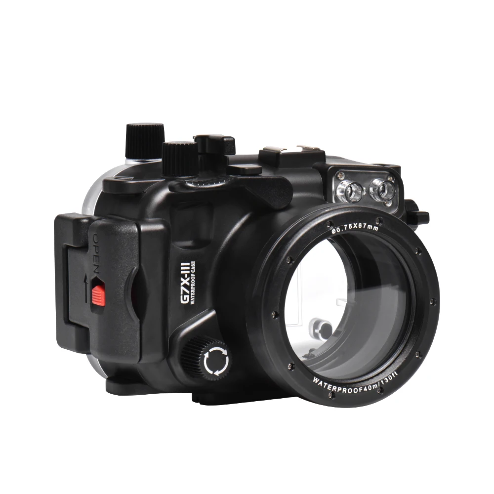 

Mcoplus 40m/130ft WP-G7XIII Underwater Case Diving Waterproof Housing for Canon G7X mark III G7XIII G7X III Camera