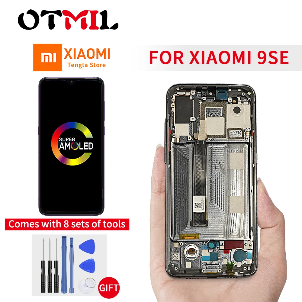 5 97 &quotAMOLED для Xiaomi mi 9 SE ЖК дисплей с сенсорным экраном дигитайзер XIAO se Ot l|Экраны