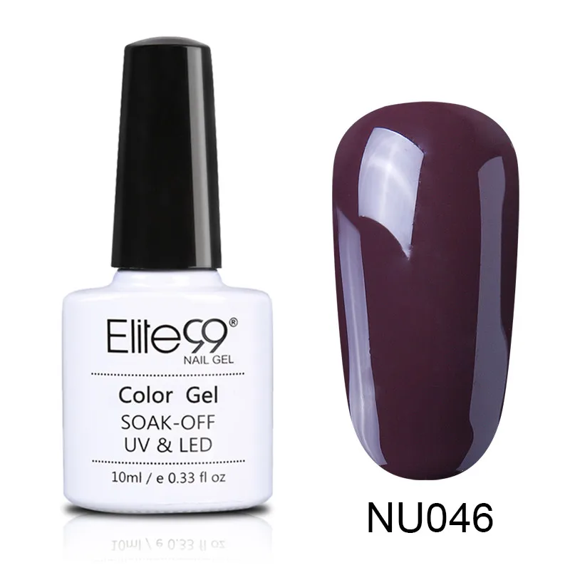 046 Elite99 10 мл Гель-лак телесного цвета Vernis Полупостоянный УФ-гель для ногтей гели для дизайна ногтей Эмаль лак для ногтей гель лак - Цвет: 046