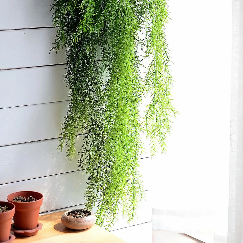 

Artificial Flowers Vine Ivy Leaf Fake Plant Artificial Plants Green Garland Home Wedding Party Decoration 85cm 2pcs Home Decor
