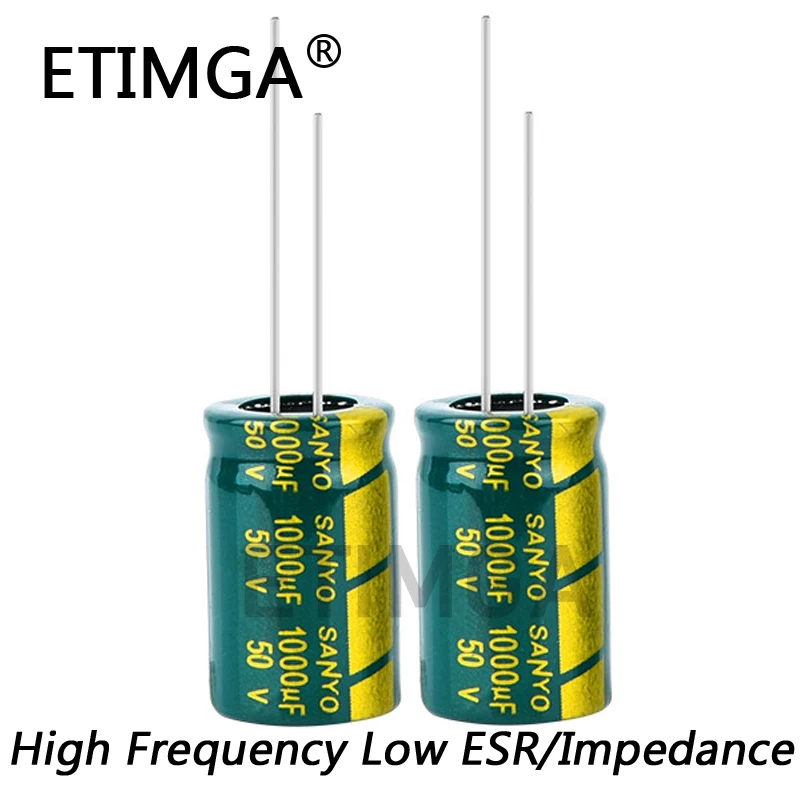 

20PCS/LOT High Frequency Low Impedance 50V 1000UF Aluminum Electrolytic Capacitor Size 13*20 1000UF 50V 20%