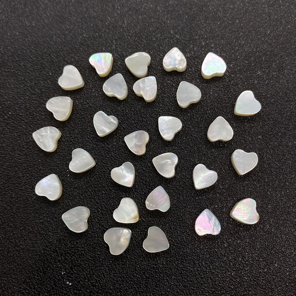 Natural Sea Shell мать в виде ракушки форме сердца бусины для самостоятельного