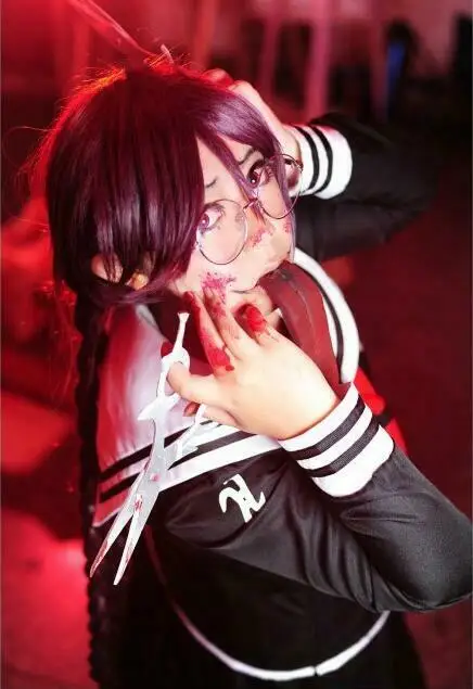 Anime Dangan ronpa Danganronpa Touko Toko Fukawa Halloween Party Dress Uniform School Suit Cosplay Costume |