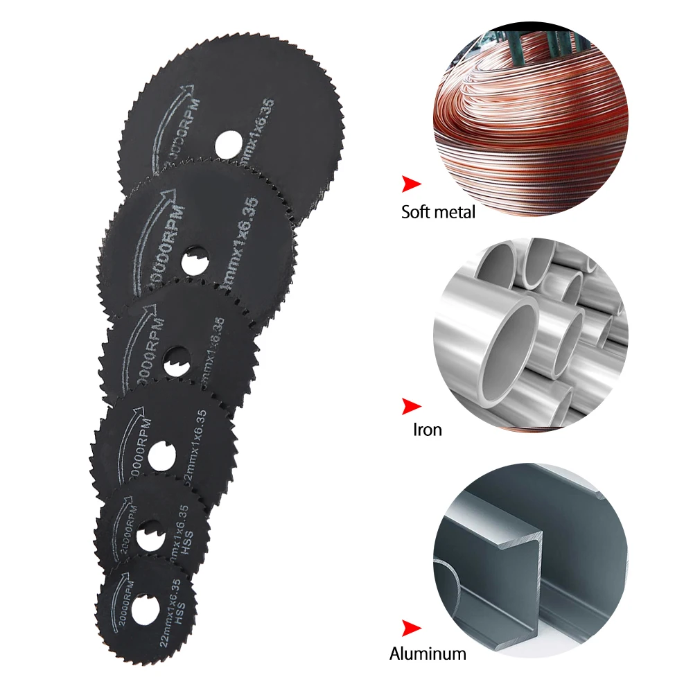 7 шт Мини HSS циркулярные пилы для вращающихся инструментов Dremel огненный резчик по