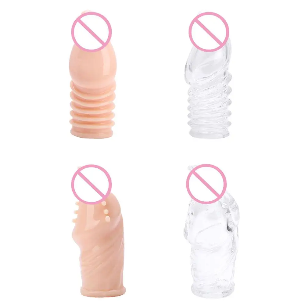 Удлинители для пениса многоразовые увеличивающие презервативы удлинитель