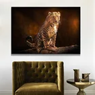 Дикие животные Африка Леопард настенные художественные плакаты и принты холст картины настенные художественные картины гостиная домашний декор