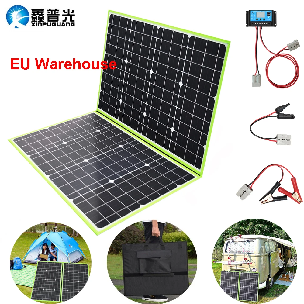 100 Вт 18 В складная солнечная панель гибкая система портативное автомобильное