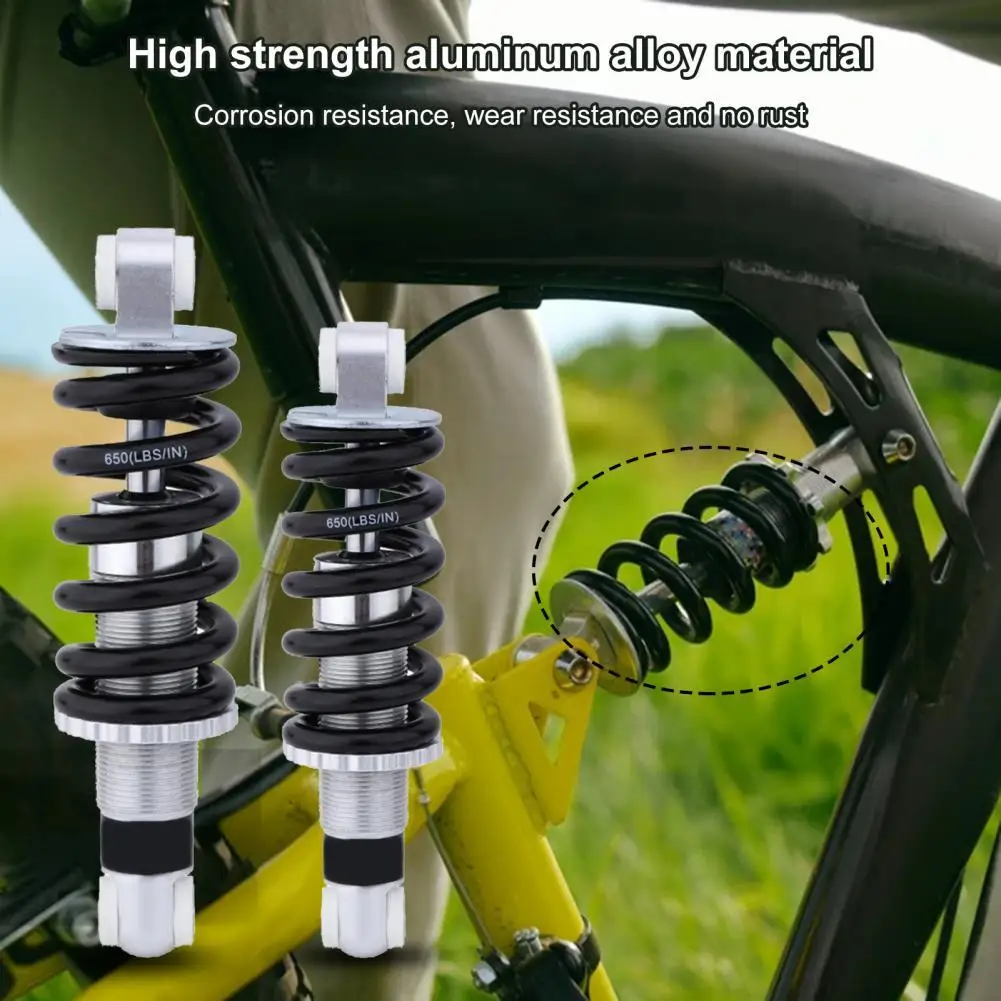 

Adjustable Rear Shock Absorber Anti-rust Corrosion-resistant Thicken Spring Shock Absorber for Bicycle