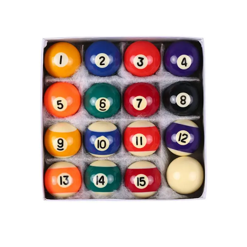 

16pcs/set 25mm Resin Mini Billiard Ball Children Toy Small Pool Cue Balls Full Set