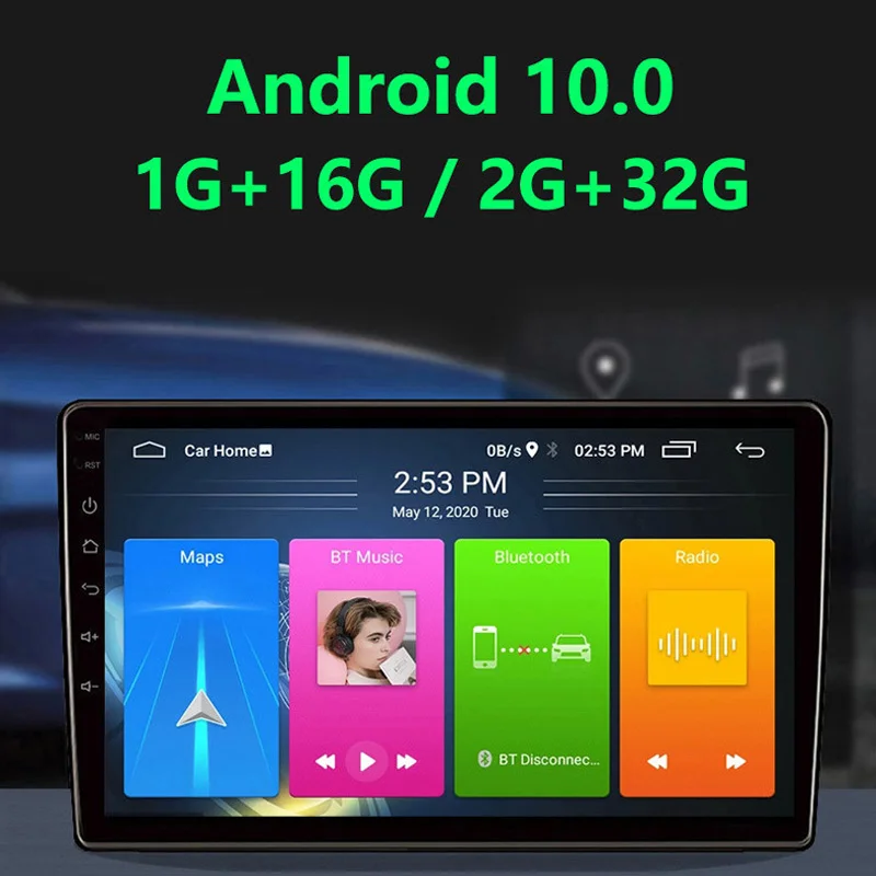 Автомагнитола 2 + 32 ГБ Android 10 0 стереопроигрыватель 2.5D IPS для Benz Smart 2011 2012 2013 2014 2015