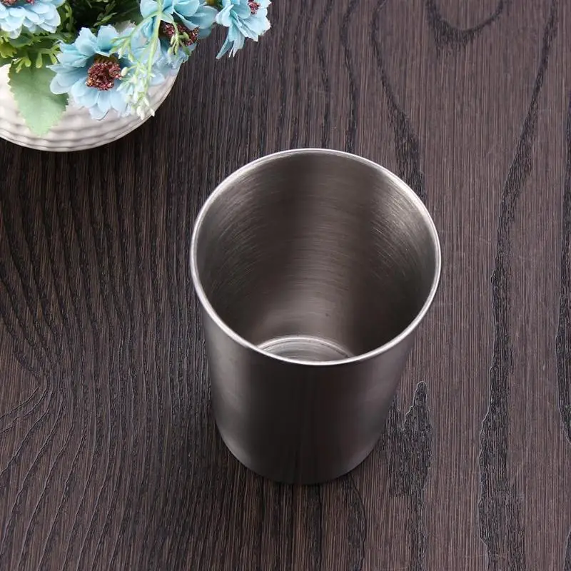 350 мл/500 мл кружки из нержавеющей стали металлические для путешествий стакан