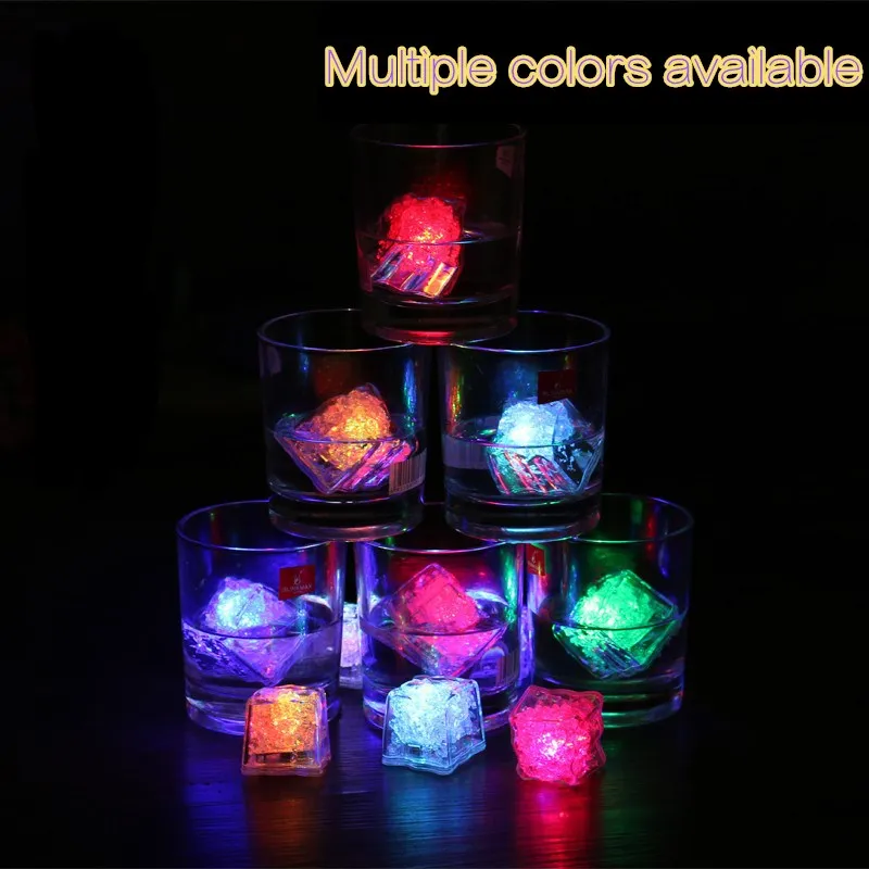 12 шт. Сделай Сам светодиодсветильник вспышка кубики льда новинка чашка для