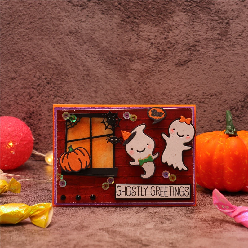 Eastshape Хэллоуин призрак тыква штампы металлические ремесла трафареты для сделай