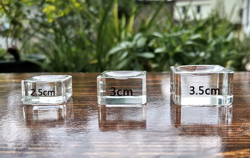 Стеклянный квадратный хрустальный шар 1 шт. подставка для дисплея настольная