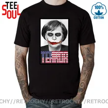 Retrochy 2020 Новейшая летняя Мужская мода с круглым вырезом Angela Merkel