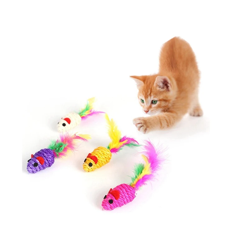 5 шт./лот плюшевая игрушка в виде кошачьей мяты плотная мышь чесалка забавная