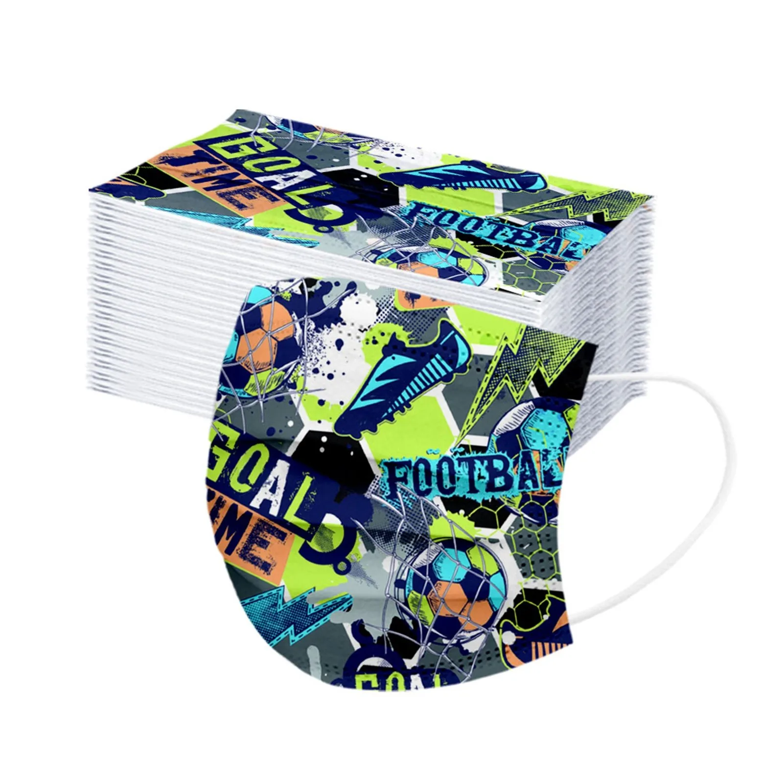 50 шт. детские маски для лица с принтом | Красота и здоровье