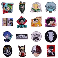 excellent quality anime manga hero school hard enamel pins collect child jewelry gifts metal cartoon brooch backpack lapel badge