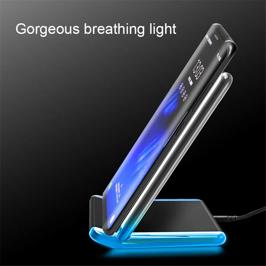QI Galaxy G400 Настольное вертикальное Мобильное Беспроводное зарядное утройство для телефона передатчик умный чип Быстрая зарядка для: IPHONE samsung huawei