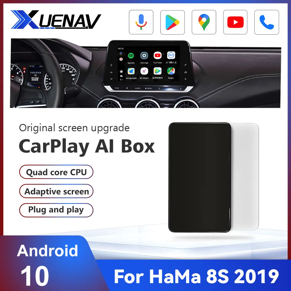 

Android Box Автомобильный мультимедийный плеер для HaMa 8S 2019 беспроводной Carplay Ai Box Mirror link Apple Carplay Android Автомобильная ТВ-приставка