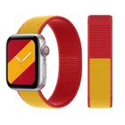 Ремешок нейлоновый для Apple Watch 7 6 5 4 SE Band 44 мм 40 мм, спортивный Международный ремешок с нейлоновой петлей для iwatch 3 42 мм 38 мм