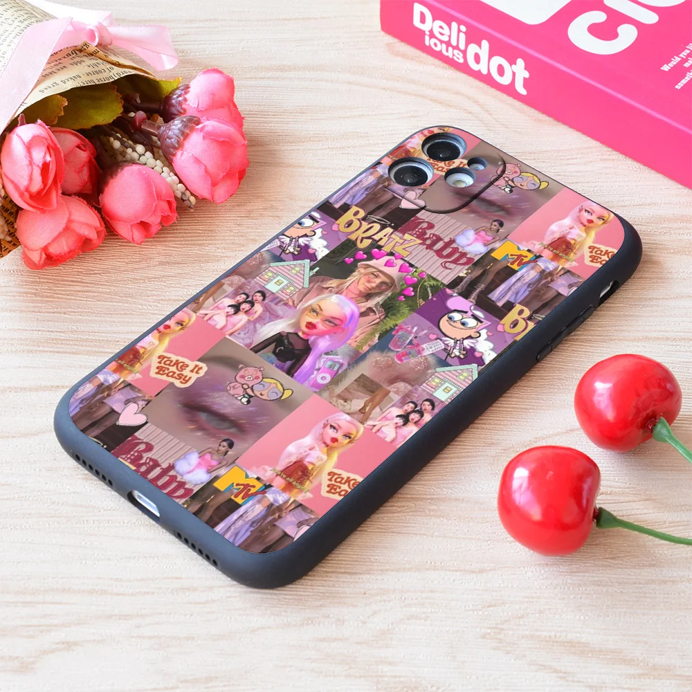 

For iPhone Y2K Bratz Collage Print Soft Matt Apple iPhone Case