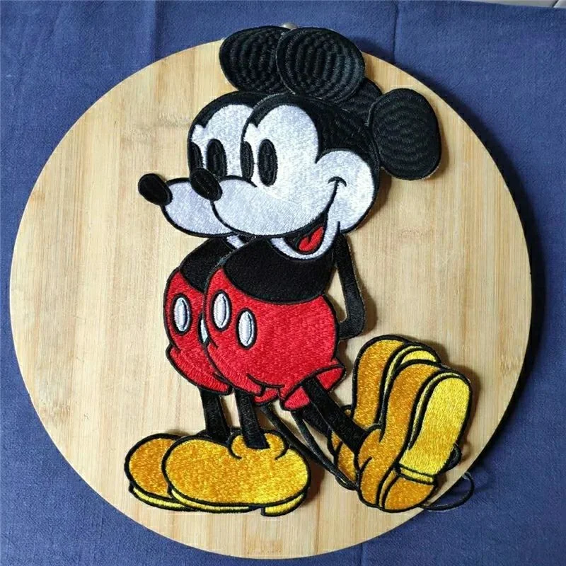 

Mickey Mouse Iron on Patches for Kids Jean Pants Sequin Patches for Jeans Jacket Large Mickey Mouse Patch Cute DIY Accessories