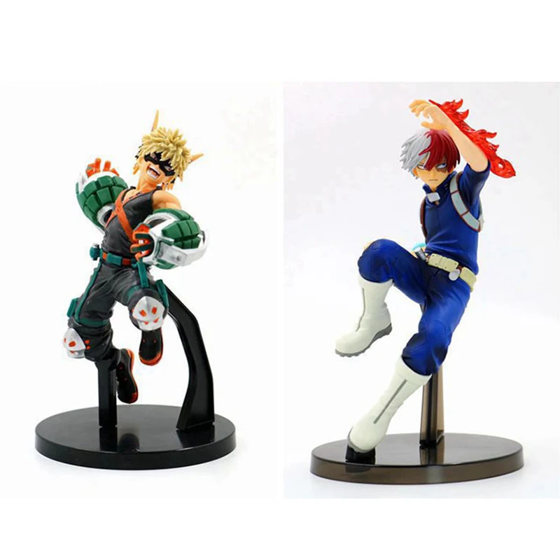 

Мой герой Академия Todoroki Shoto Bakugou Katsuki 19 см Японские Аниме фигурки модели украшения ПВХ Модель аниме игрушки подарок