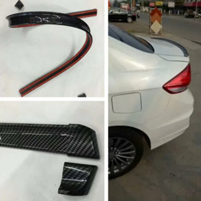 Универсальный Резиновый спойлер на крышу 1 5 метра из углеродного волокна для Mazda 3