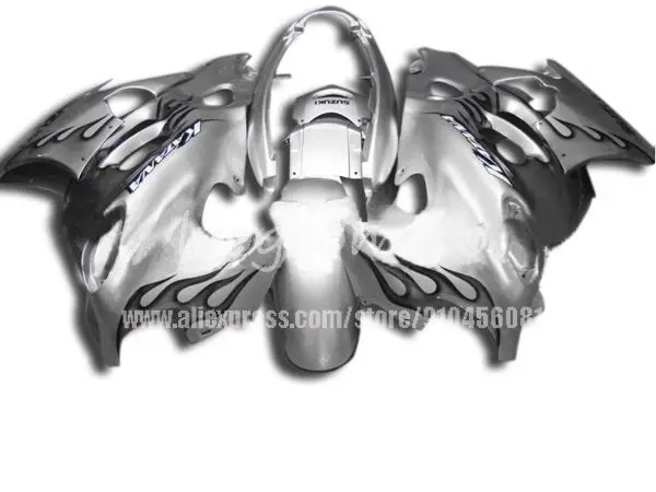 

100% Compression Fairing kits for silver SUZUKI GSX750 2005 2006 Katana Motorcycle Fairing GSX600F 05 06 bodywork GSX 600F
