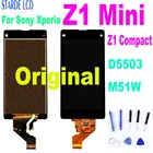 100% Оригинальный ЖК-дисплей для Sony Xperia Z1 Mini Compact D5503 M51W, ЖК-дисплей с сенсорным экраном и дигитайзером в сборе, Z1 MINI LCD
