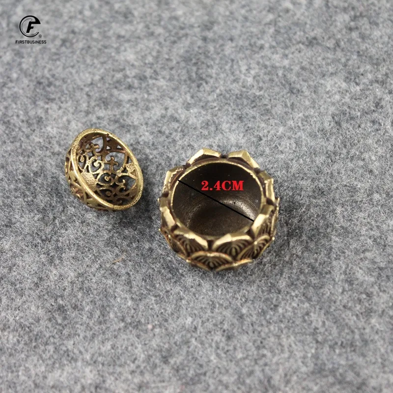 Медная подставка для благовоний в стиле ретро карманный ажурный латунный