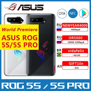 asus rog 5s5s pro 5g gaming phone 6 78 144hz display snapdragon 888 plus 6000mah fast charging 65w rog phone 5s smartphone free global shipping