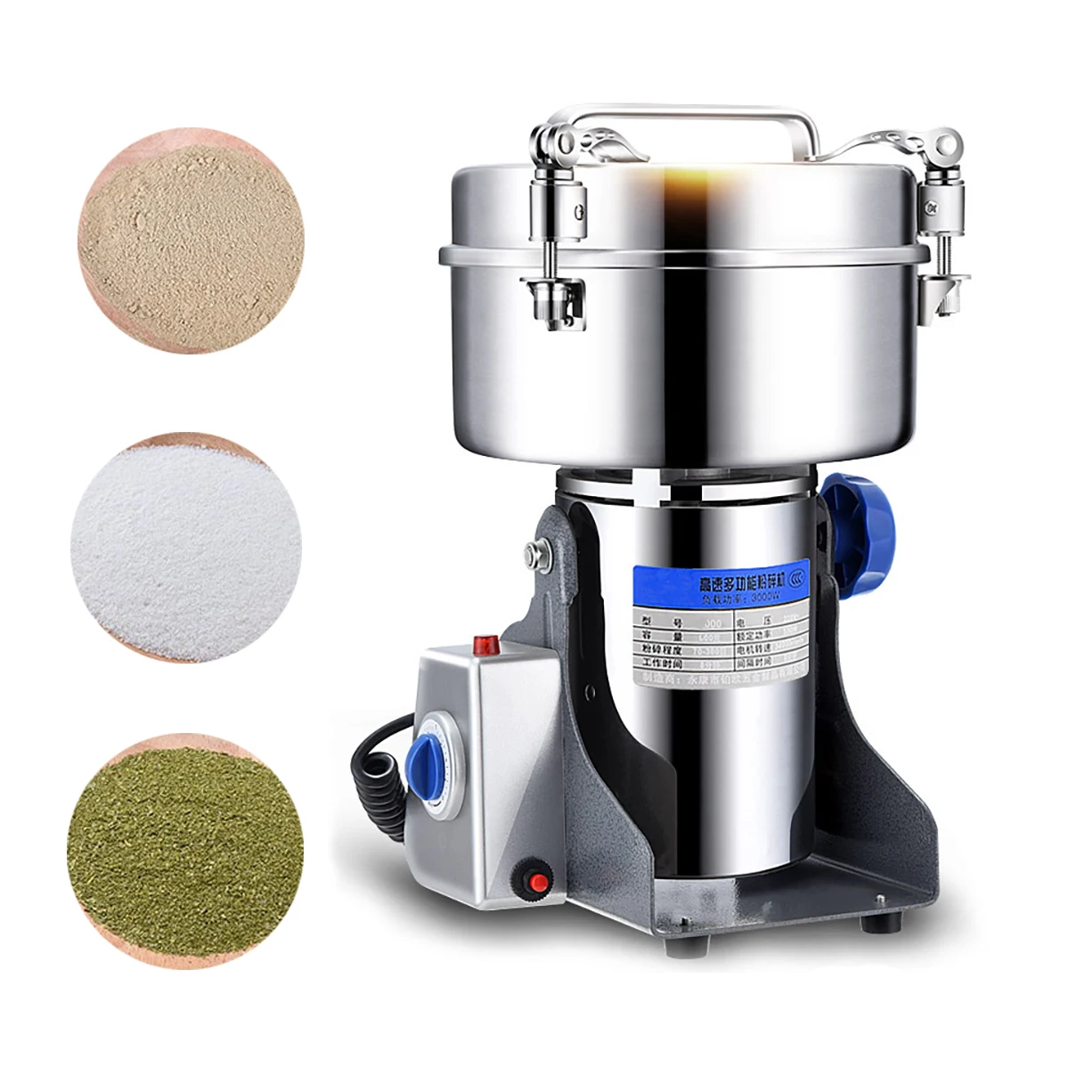 

1000g/2000g Grains Spices Hebals Cereals Coffee Dry Food Grinder Mill Grinding Machine gristmill home flour powder crusher