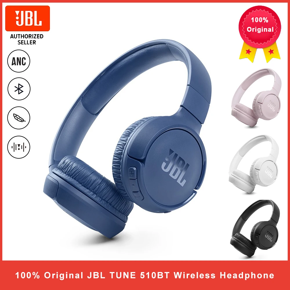 100% Оригинальные беспроводные Bluetooth наушники JBL TUNE 510BT музыкальная спортивная