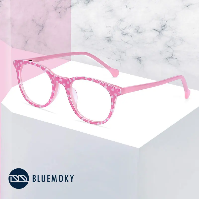 Детские очки для близорукости BLUEMOKY ацетатные модные оправы очков девочек