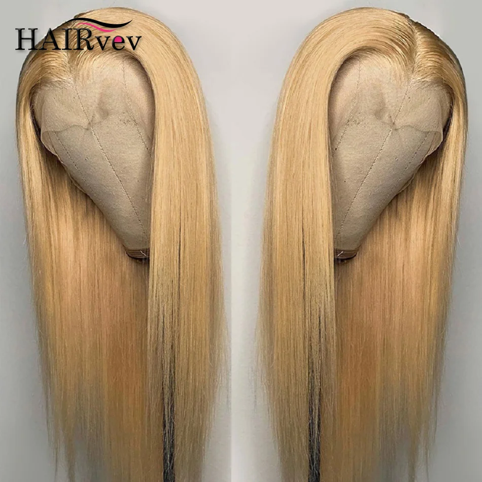 

Bone Straight Human Hair Wigs For Women’s Remy Peruvian 13X1 T Part Lace Front Human Hair Wig #27 99J Honey Blonde Colored Wigs