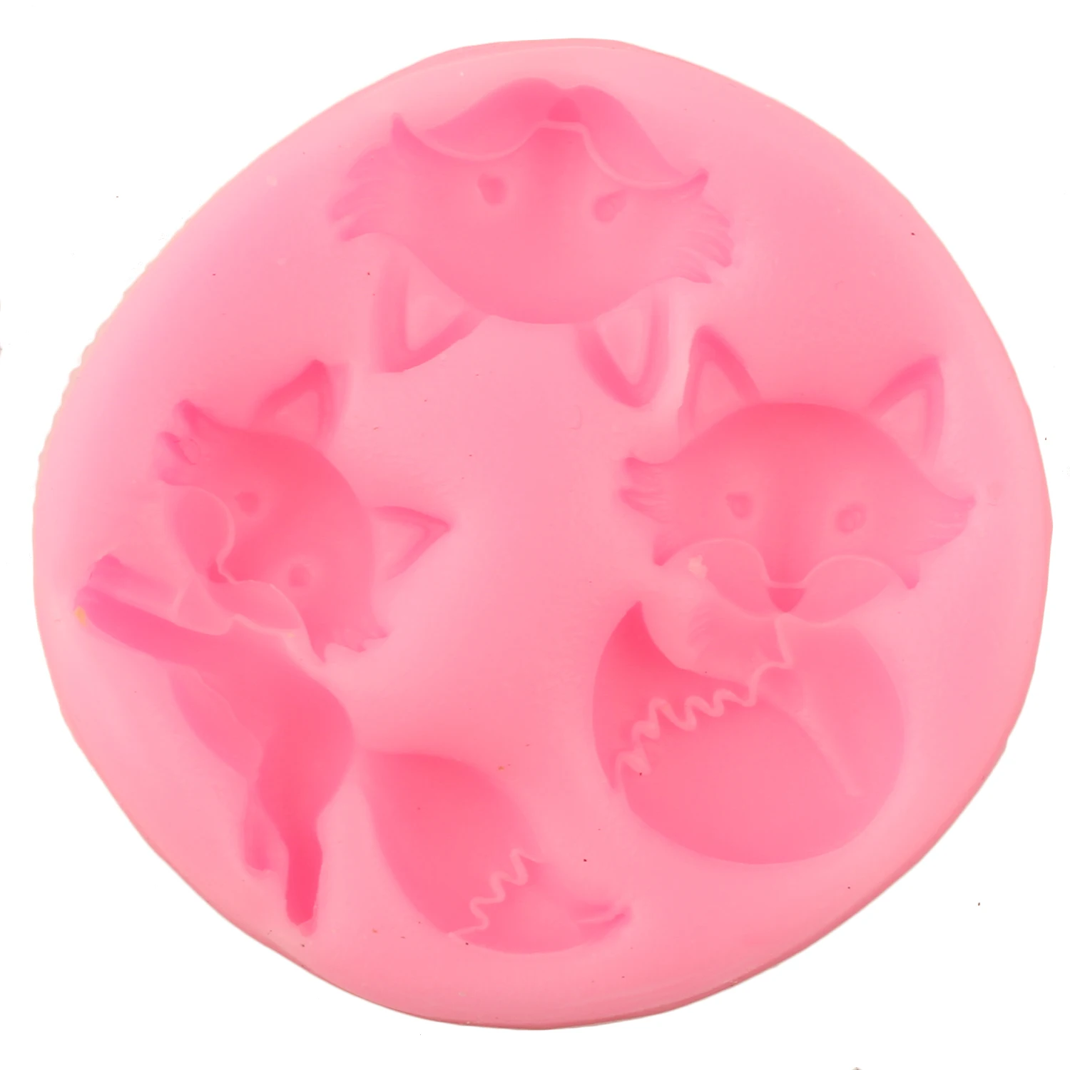 3D милый чехол с украшением в виде лисьей головы и силиконовые формы шоколада