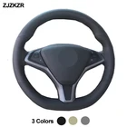 Авто ручного шитья рулевое колесо крышка Обёрточная бумага Volant оплетка на руль для Tesla модель S модель X автомобильные аксессуары