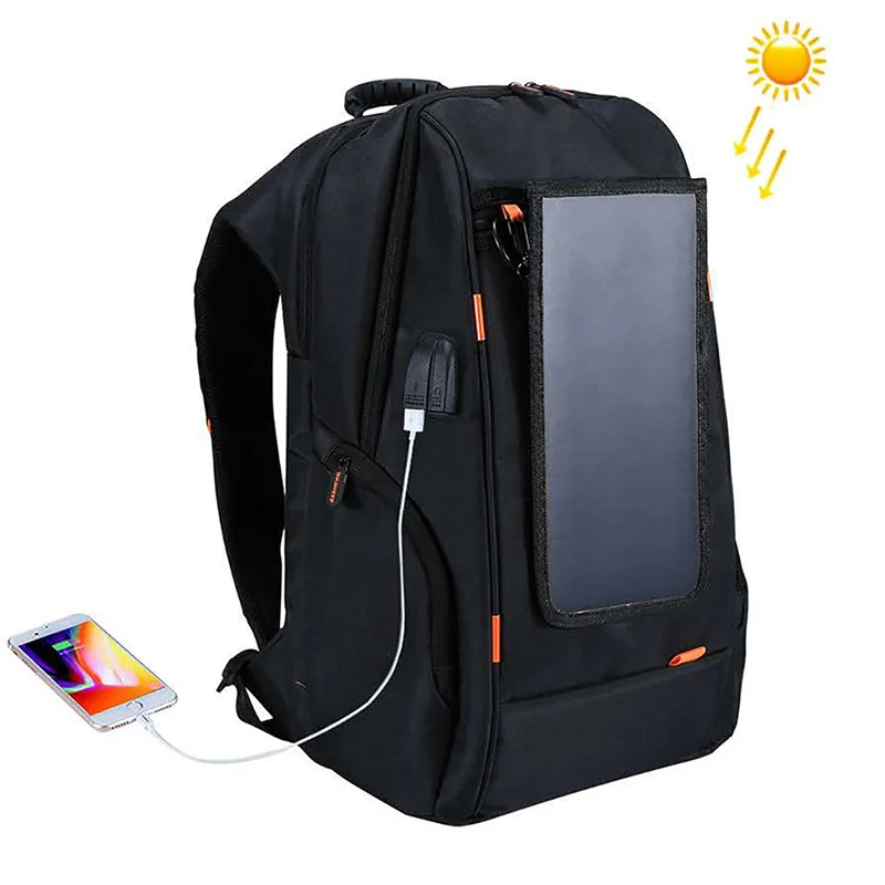Рюкзак на солнечной батарее рюкзаки для путешествий открытом воздухе USB