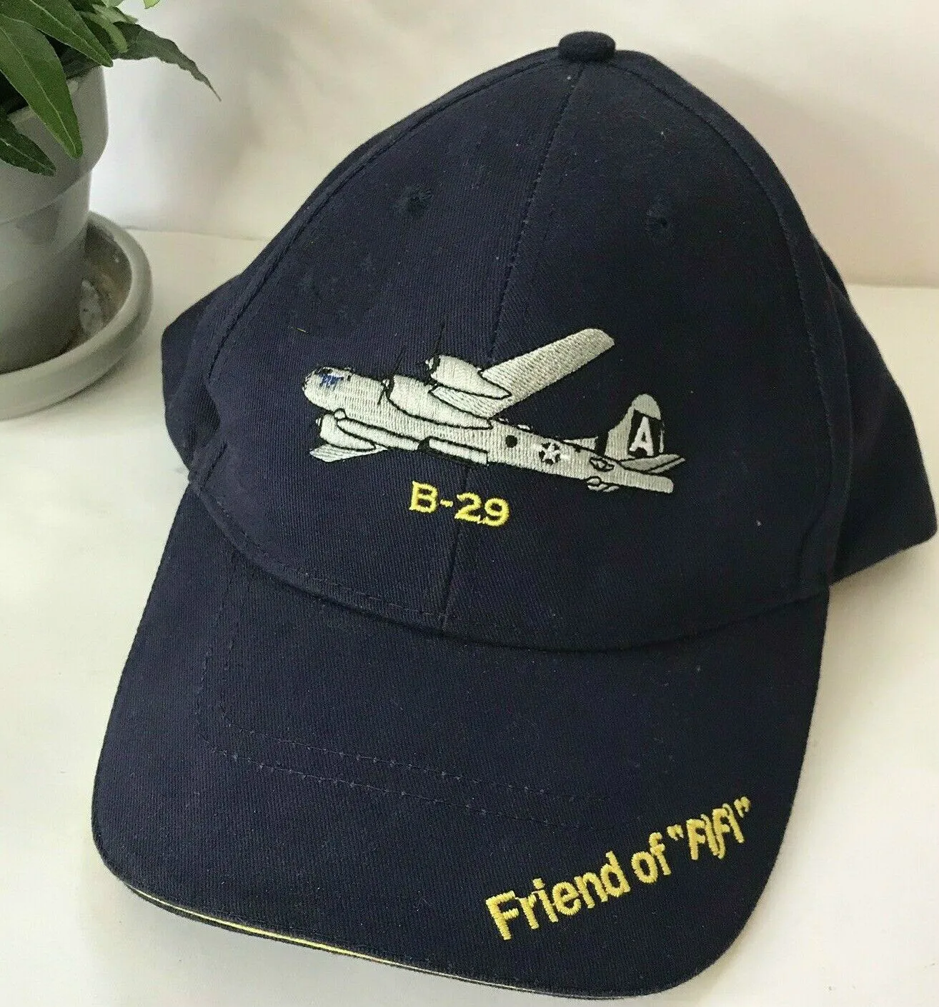 Шапка с принтом + булавка Air Force B-29 Bomber Friend of FIFI памятный CAF синий # H | Аксессуары для