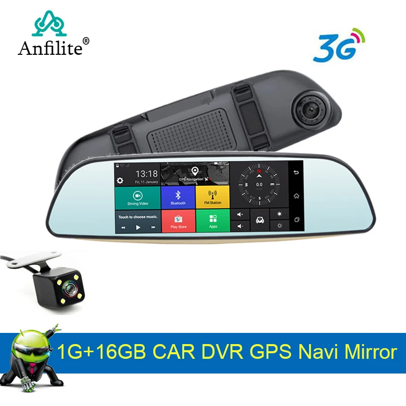 Автомобильный видеорегистратор Anfilite 6 5 &quotips Android с функцией ночного видения