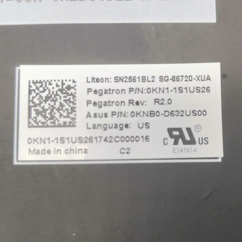 95% новая клавиатура для ноутбука с подсветкой и сенсорной панелью ASUS UX490UA