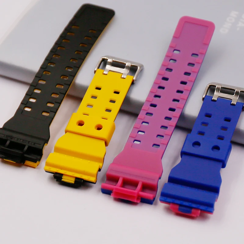 Двухцветные аксессуары для часов булавка с пряжкой Casio мужчин и женщин на ремешке