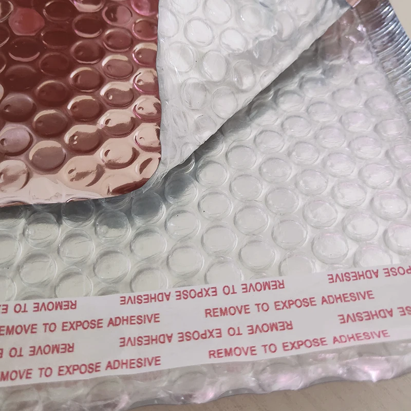 

Multi-Size Rose Gold Aluminum Foil Shipping Mailing Bags Waterproof Express Bubble Bags for Gift Packaging Envelope