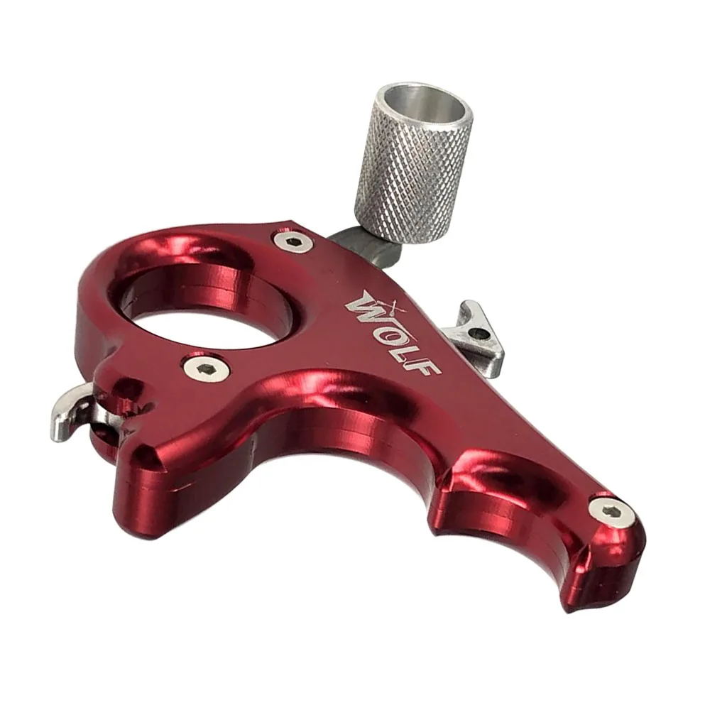 

Aluminum Alloy Compact 3 Finger Archery Compound Bow Release Aid Thumb Trigger Hunting Accessories