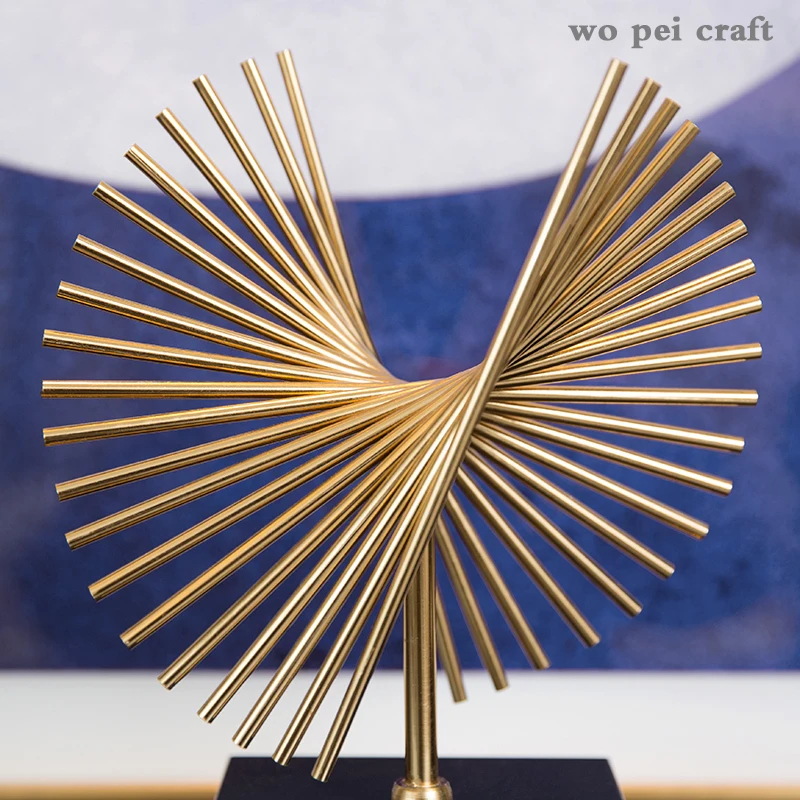 

Creative Nordic Gold copper metal abstract Crafts ornaments Modern home decoration Wine cooler desktop wedding figurines